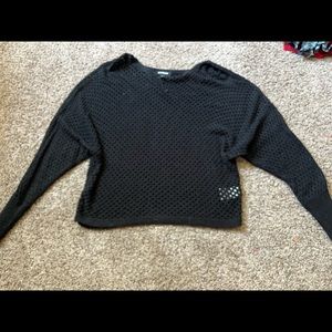 Open knit express sweater